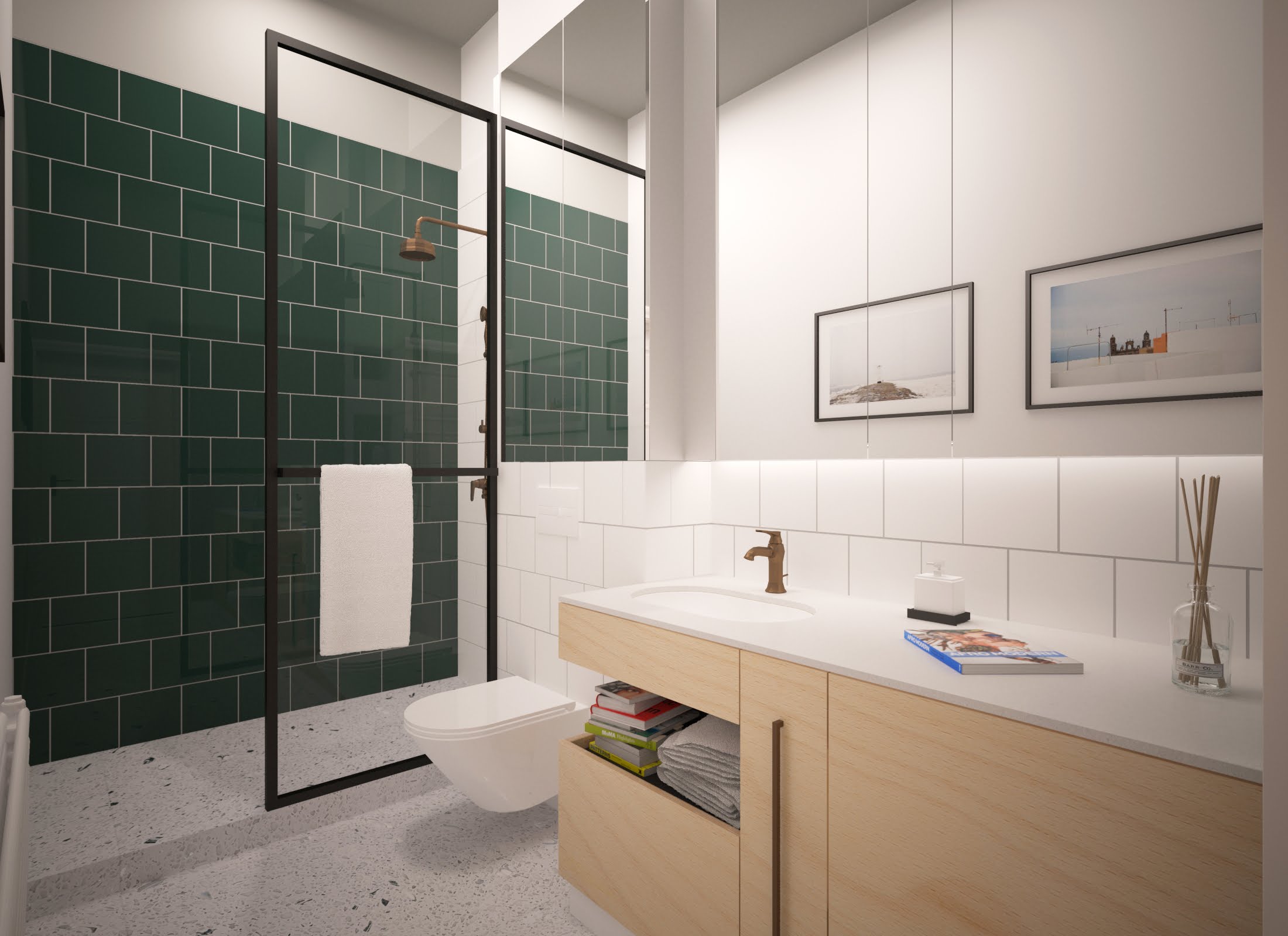 Styl, kolor, detal. Dużo przechowywania. Miejsce na książki.